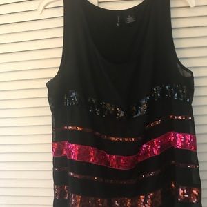 Dressy sequin tank top